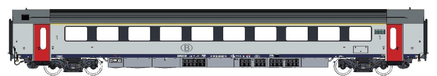 LS Models LS93552AC - H0 - Personenwagen 1. Kl., SNCB, Ep. V - AC